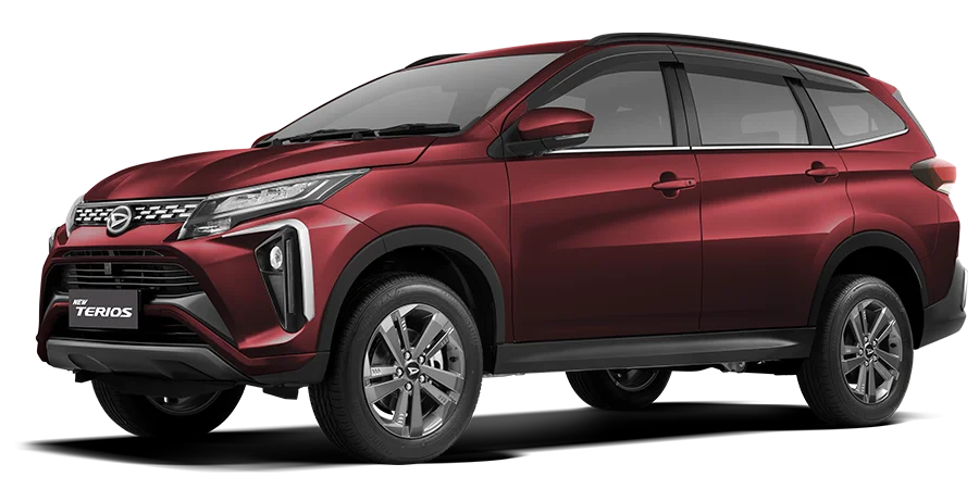 Tampilan depan Daihatsu All New Terios Karawang dengan grille besar dan lampu LED