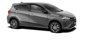Daihatsu New Sirion Karawang tampilan eksterior hatchback modern dengan desain sporty