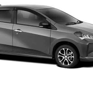 Daihatsu New Sirion Karawang tampilan eksterior hatchback modern dengan desain sporty