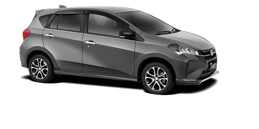 Daihatsu New Sirion Karawang tampilan eksterior hatchback modern dengan desain sporty